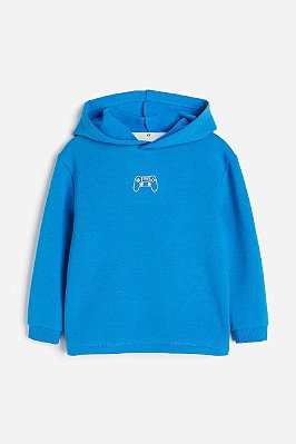 MOLETOM FLANELADO H&M - AZUL - MENINO