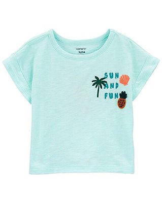 CAMISETA MANGA CURTA CARTER'S - SUN AND FUN - MENINA