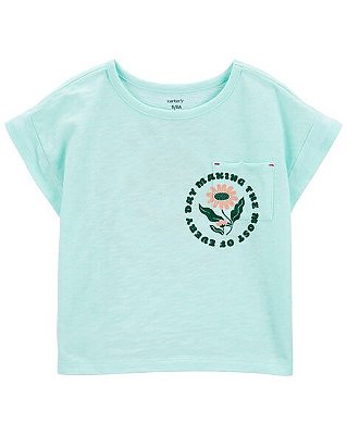 CAMISETA MANGA CURTA CARTER'S - FLOWERS - MENINA