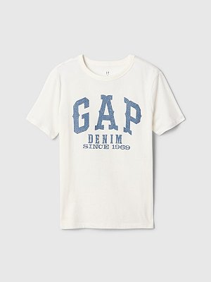CAMISETA MANGA CURTA GAP KIDS - DENIM SINCE 1969 - MENINO