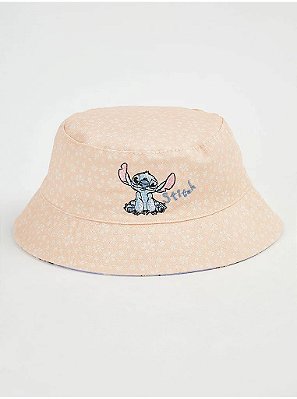 CHAPÉU BUCKET HAT DUPLA FACE GEORGE BABY - STITCH - MENINA