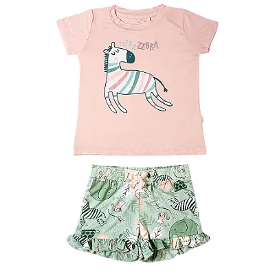 PIJAMA 2 PEÇAS TIP TOP TODDLER - ZZZ ZEBRA - MENINA
