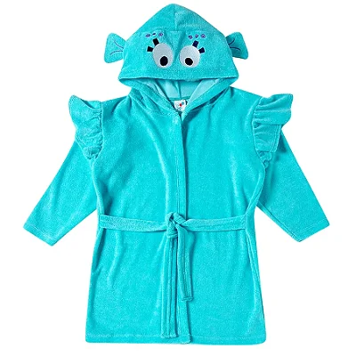 ROUPÃO DE BANHO TIP TOP TODDLER - PEIXINHO AZUL TURQUESA - MENINA