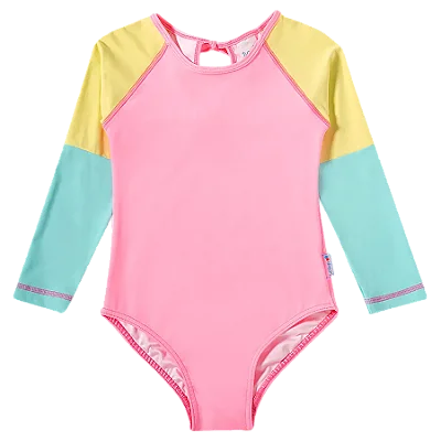 MAIÔ MODA PRAIA TIP TOP TODLLER - PASTEL COLORS - PROTEÇÃO UV50+ - MENINA