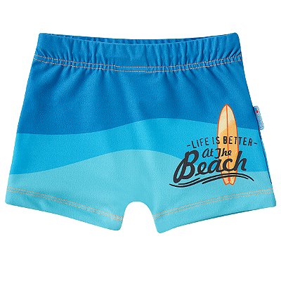 SUNGA MODA PRAIA TIP TOP TODDLER - BEACH - PROTEÇÃO UV50+ - MENINO