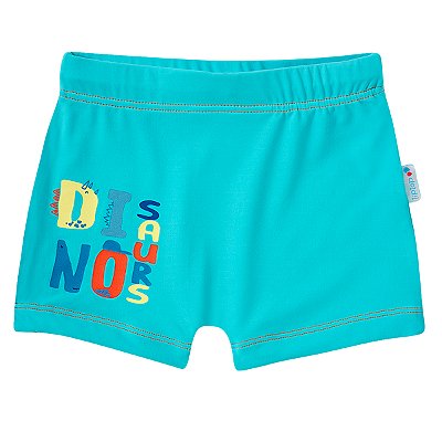 SUNGA MODA PRAIA TIP TOP TODDLER  - DINO AZUL - PROTEÇÃO UV50+ - MENINO