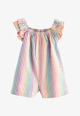MACACÃO ROMPER NEXT BABY - LISTRAS NEON - MENINA