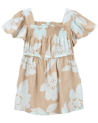 VESTIDO CARTER'S - FLORAL BEGE - MENINA