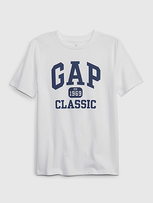 CAMISETA MANGA CURTA GAP KIDS - EST. 1969 CLASSIC - MENINO
