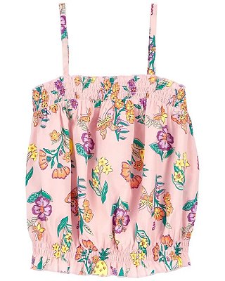 BATINHA CARTER'S - FLORAL ROSA - MENINA