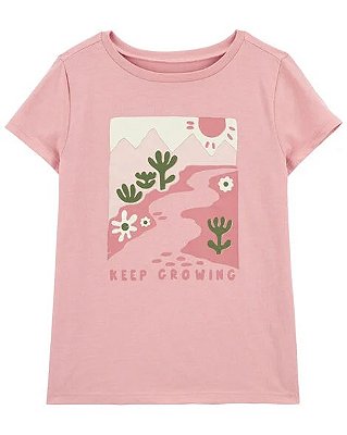 CAMISETA MANGA CURTA CARTER'S - ROSE - MENINA