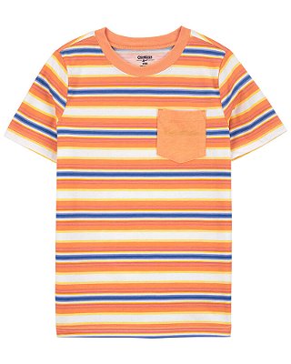 CAMISETA MANGA CURTA OSHKOSH - LISTRADA MULTI COLORS - MENINO