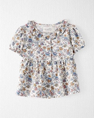 BATINHA LITTLE PLANET by CARTER'S - FLORAL - MENINA (ALGODÃO ORGÂNICO)