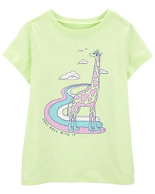 CAMISETA MANGA CURTA CARTER'S - GIRAFA - MENINA
