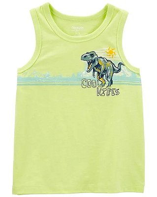 CAMISETA MANGA REGATA OSHKOSH - DINOSSAURO - MENINO