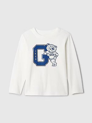 CAMISETA MANGA LONGA GAP - URSO POLAR - MENINO