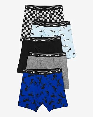 KIT 5 CUECAS BOXER CARTER'S - ESPORTES - MENINO