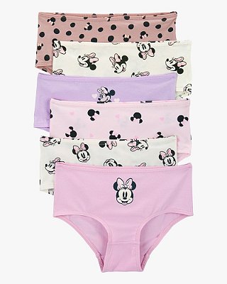 KIT 6 CALCINHAS CARTER'S - DISNEY MINNIE - MENINA