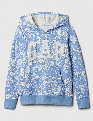MOLETOM FLANELADO GAP KIDS - AZUL FLORAL - MENINA