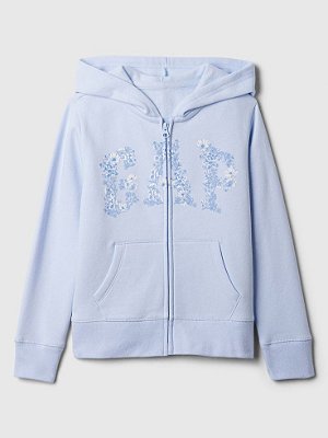 MOLETOM GAP KIDS - LOGO AZUL FLORAL - MENINA