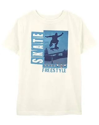 CAMISETA MANGA CURTA OSHKOSH - SKATE FREESTYLE - MENINO