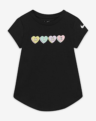 CAMISETA MANGA CURTA NIKE - LOGO CORAÇÃO - MENINA