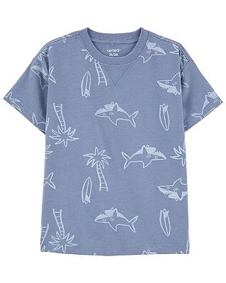 CAMISETA MANGA CURTA CARTER'S - PRAIA AZUL - MENINO