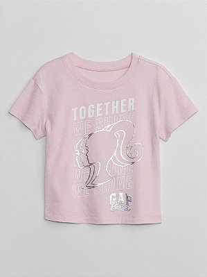CAMISETA MANGA CURTA GAP - BARBIE - MENINA