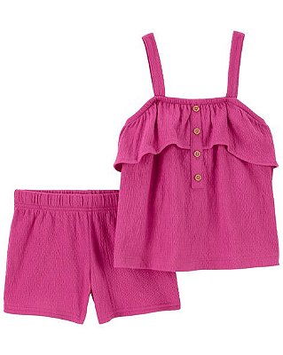 CONJUNTO VERÃO 2 PEÇAS CARTER'S - ROSA -  MENINA