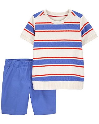 CONJUNTO VERÃO 2 PEÇAS CARTER'S - LISTRADO - MENINO