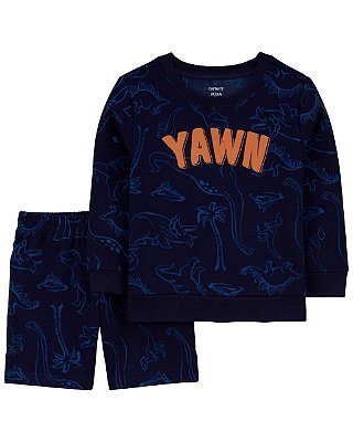 CONJUNTO 2 PEÇAS CARTER'S - DINO AZUL - MENINO