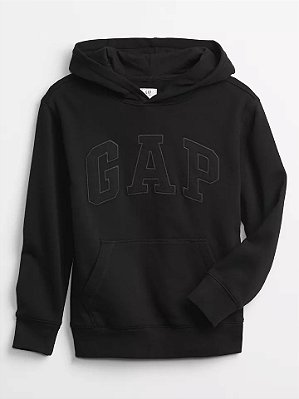 MOLETOM FLANELADO GAP KIDS - PRETO - MENINO