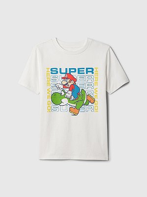 CAMISETA MANGA CURTA GAP KIDS - SUPER MARIO - MENINO