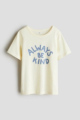 CAMISETA MANGA CURTA H&M - ALWAYS BE KIND - MENINO