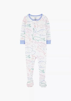 MACACÃO CARTER'S - FUNDO DO MAR BRANCO - MENINA