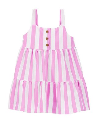 VESTIDO CARTER'S - LISTRADO LILÁS - MENINA