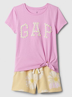 CONJUNTO VERÃO 2 PEÇAS GAP - FLORAL - MENINA