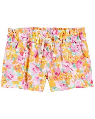 BERMUDA OSHKOSH - FLOR ROSA - MENINA