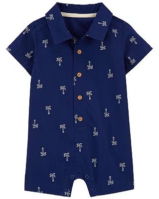 MACACÃO ROMPER CARTER'S - COQUEIRO AZUL - MENINO