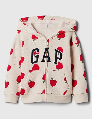 MOLETOM FLANELADO GAP - LOGO MAÇÃ - MENINA