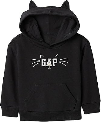 MOLETOM FLANELADO GAP - GATINHO GRAFITE - MENINA