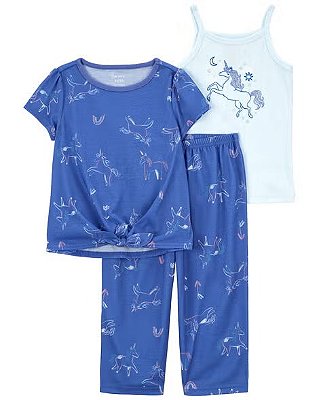 PIJAMA CARTER'S - UNICÓRNIO AZUL - MENINA