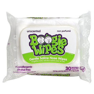 LENÇOS BOOGIE WIPES - ANTI RESFRIADO LIMPEZA DO NARIZ (30 UNIDADES) - SEM PERFUME