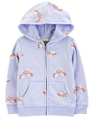 MOLETOM FLANELADO OSHKOSH - BORBOLETA LILÁS - MENINA