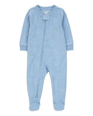 MACACÃO FLEECE CARTER'S - FLORALZINHO AZUL - MENINA