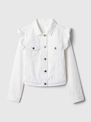 JAQUETA JEANS GAP - BRANCA - MENINA