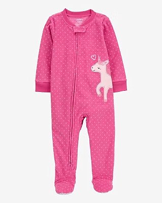 MACACÃO FLEECE CARTER'S - UNICÓRNIO ROSA - MENINA