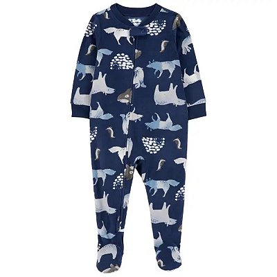 MACACÃO FLEECE CARTER'S - POLAR  AZUL - MENINO