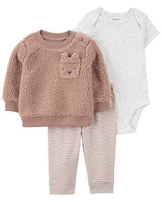 CONJUNTO 3 PEÇAS CARTER'S - URSO - MENINO