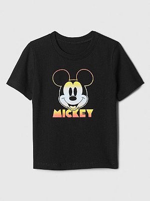 CAMISETA MANGA CURTA GAP - MICKEY PRETO - MENINO